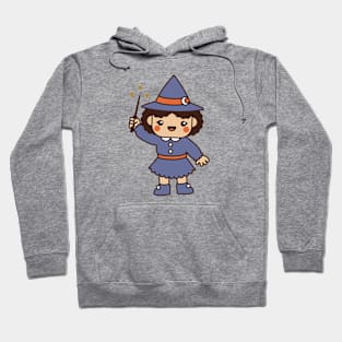 Kawaii Cute Cartoon Witch Kid Hoodie